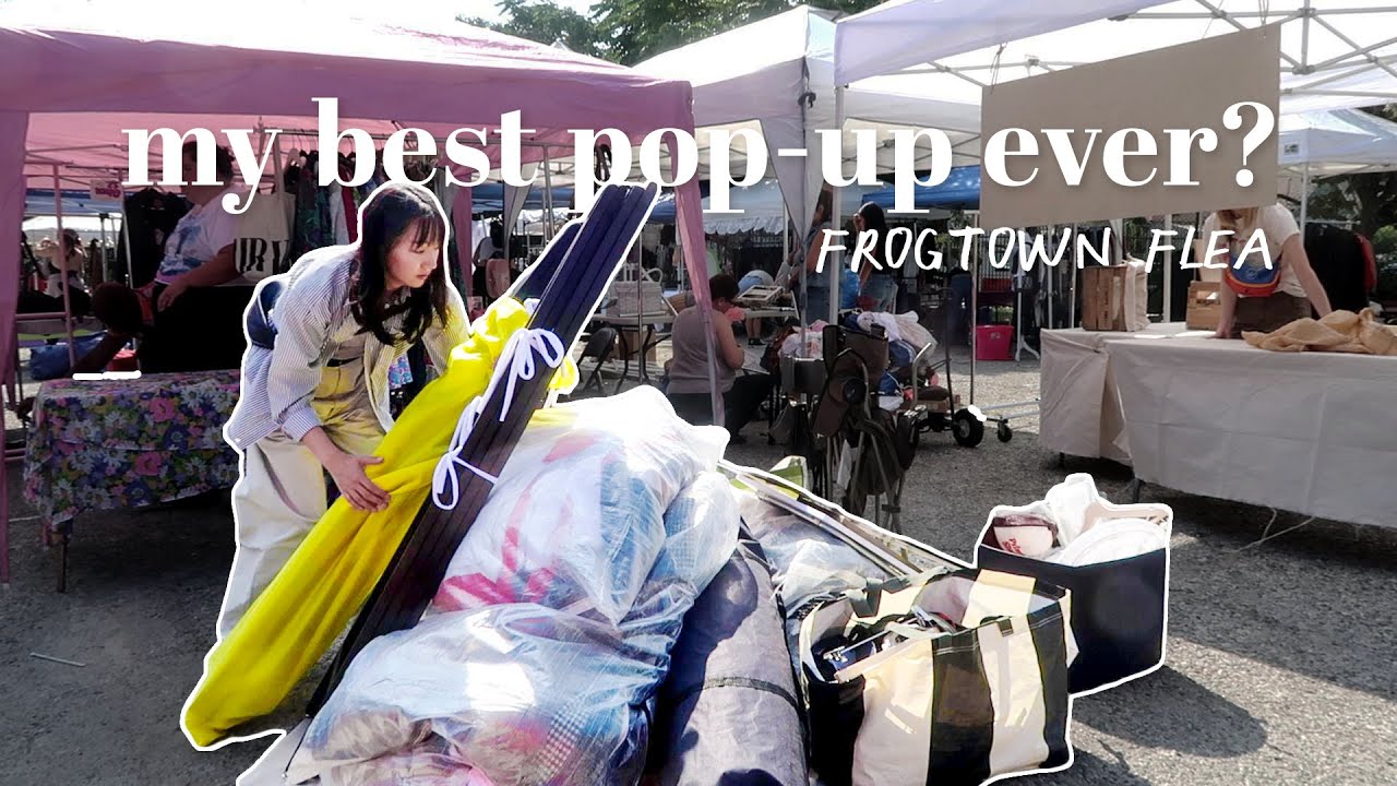 my best pop-up shop ever? | a day in my life at frogtown flea crawl