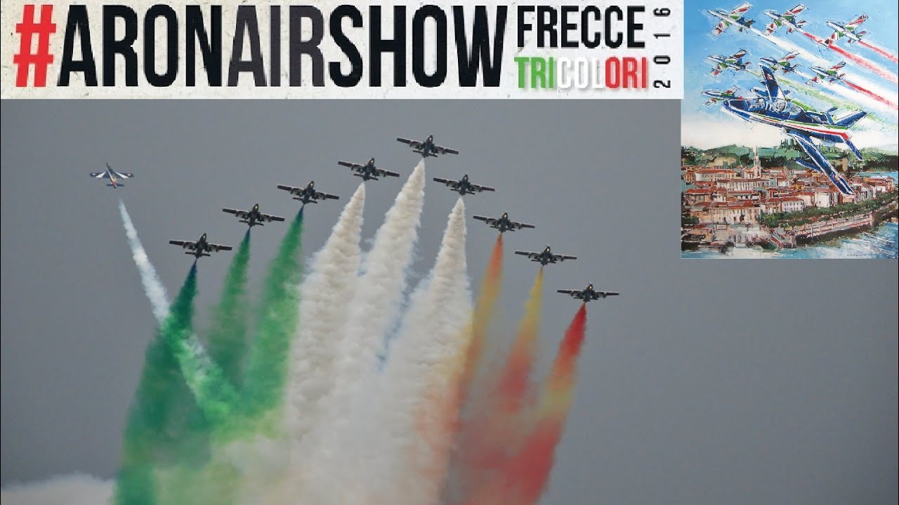 ✈ Arona Air Show 2016, Le Frecce Tricolori sul Lago Maggiore