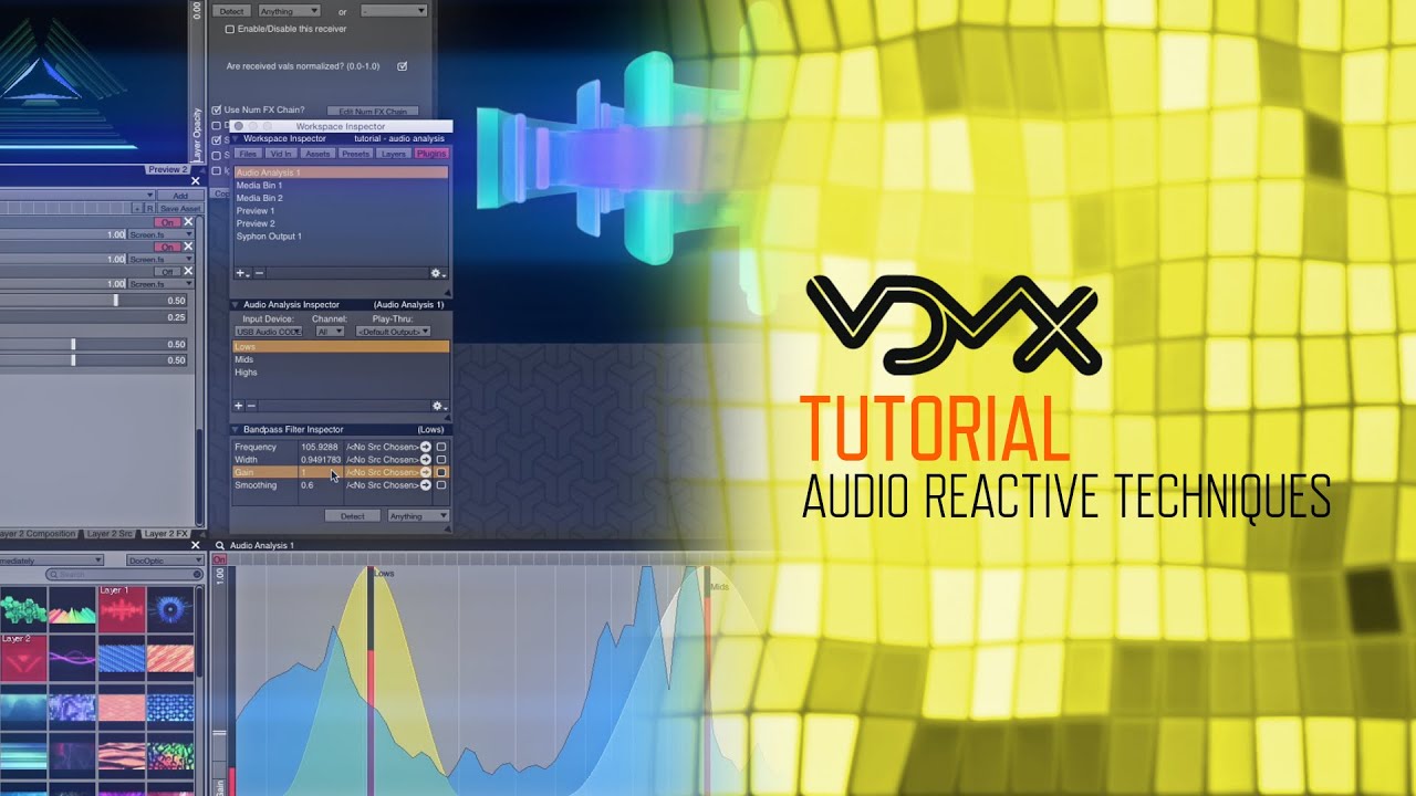 VDMX (Tutorial): Audio Reactive Techniques