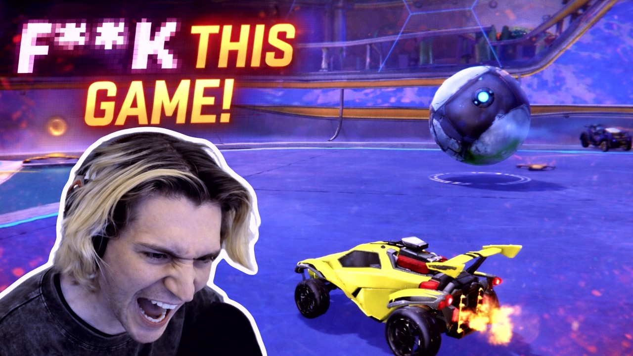 xQc is LOSING HIS MIND Playing Rocket League!