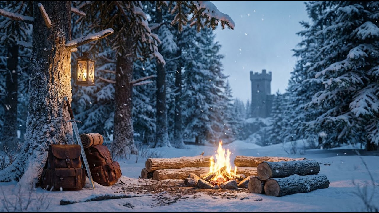 Cozy Game of Thrones Ambience ❄️ Medieval Scene for Sleep, Study & Relax (4K Loop)