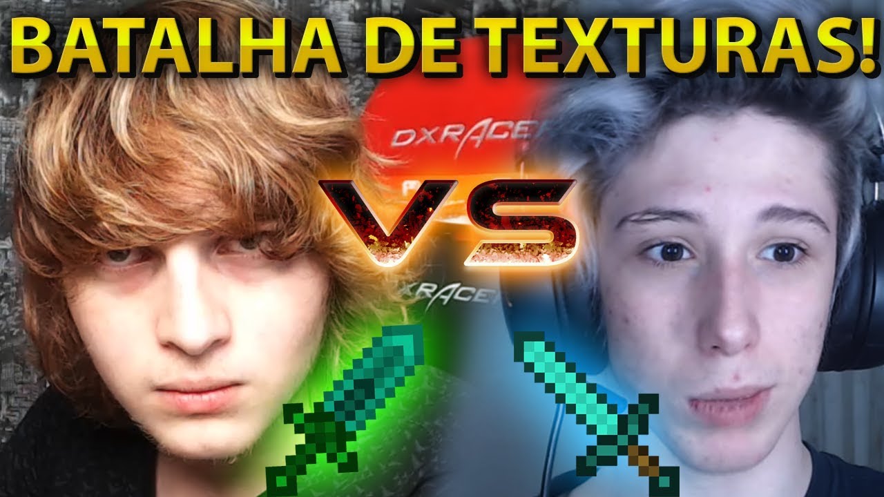 A BATALHA DAS TEXTURAS LEVES PRA PVP! [SouFake vs Ghost] - (Minecraft)