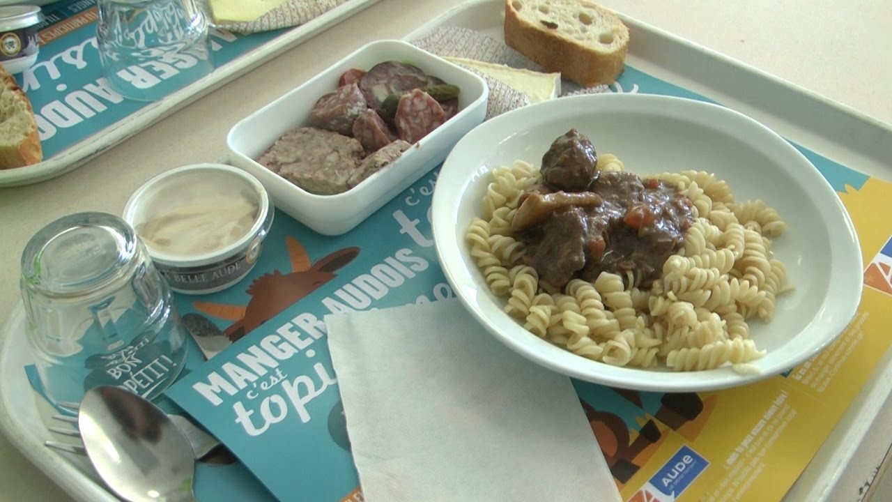 Les collégiens de Grazailles mangent audois ce midi à la cantine :