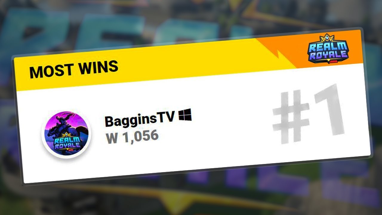 The MOST WINS in Realm Royale
