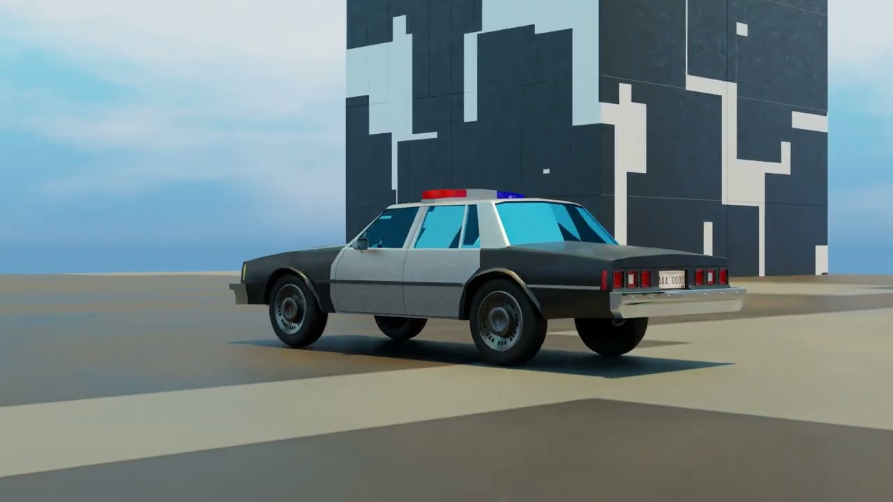 Chevy Police Car (Blender Model)