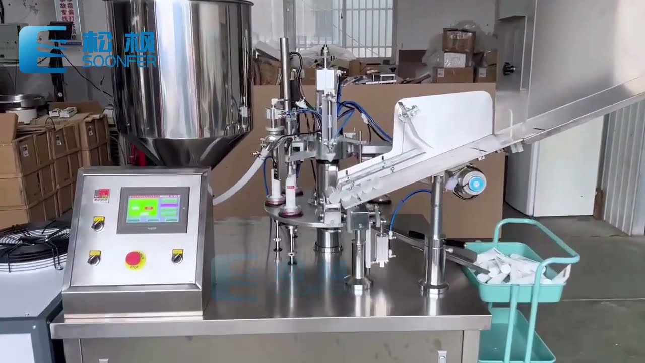 Automatic Toothpaste Tube Filling and Sealing Machine