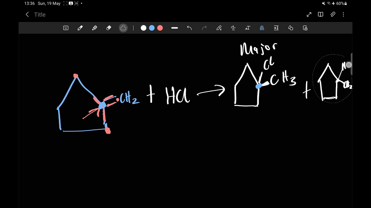 Reactions of Alkenes - Markovnikov (with Reaction Mechanism ) AND (Anti-Markovnikov addition of HX)!