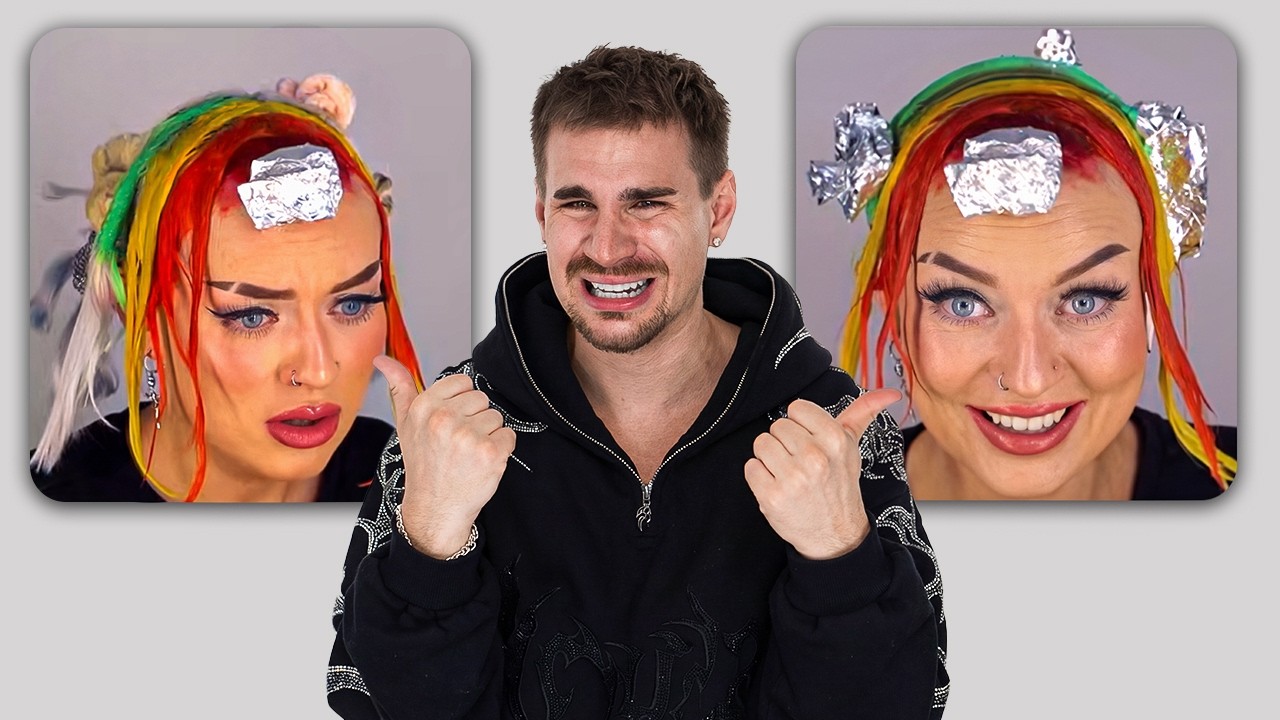 She Tried the HARDEST Rainbow Hair I&rsquo;ve Ever Seen&hellip;