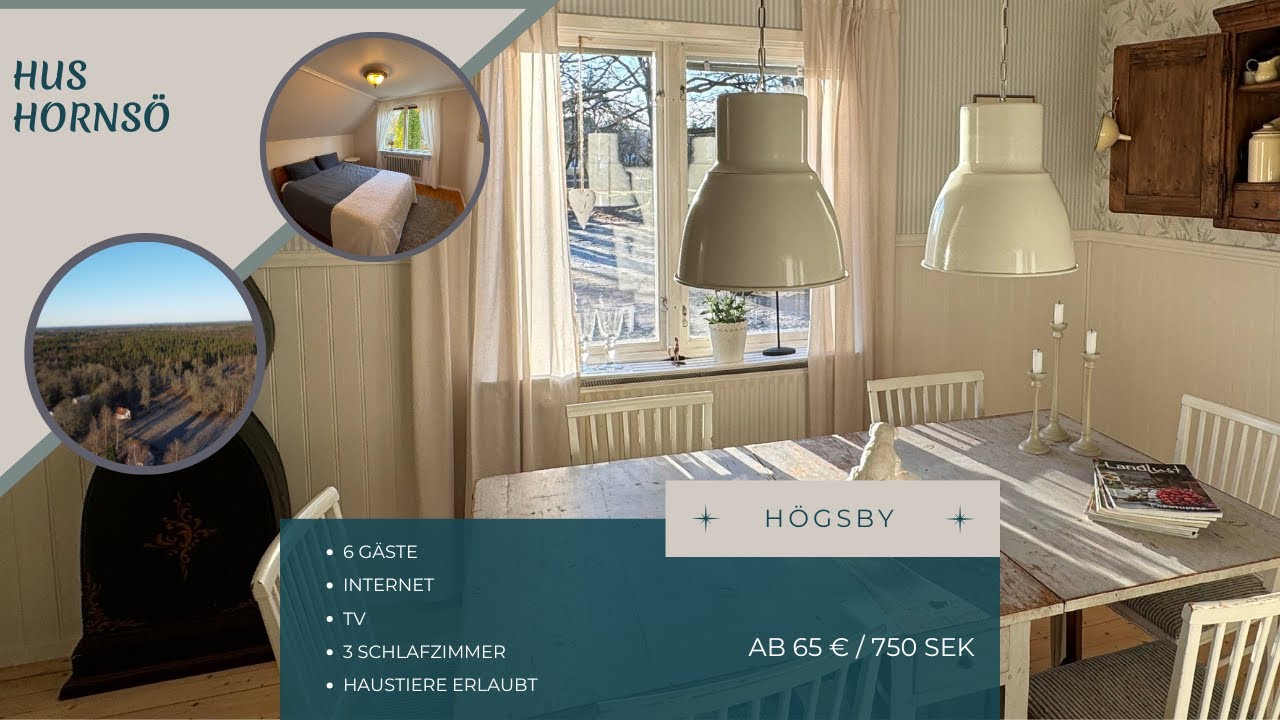 Hus Hornsö – Dein perfektes Ferienhaus in Småland, Schweden!