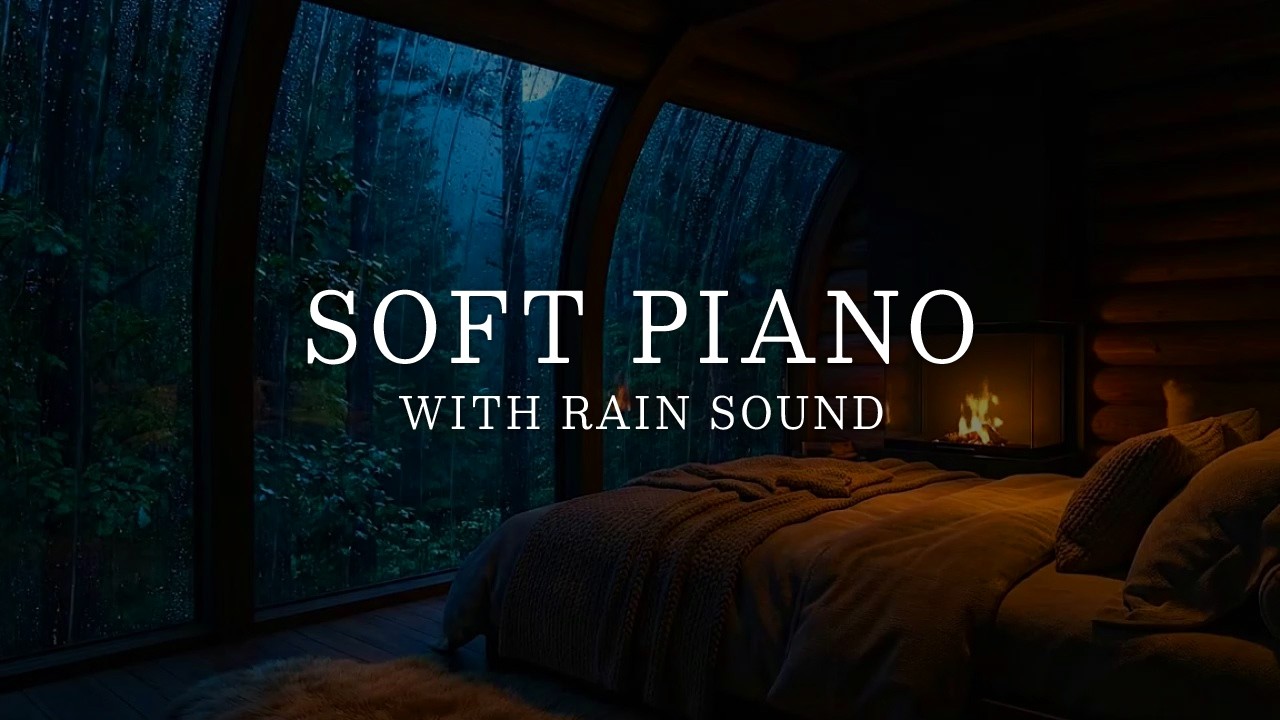 Relaxing Piano with Rain Sounds 🌧️ Deep Rest On Rainy Day Calm the Mind & Body, Meditation 🔥