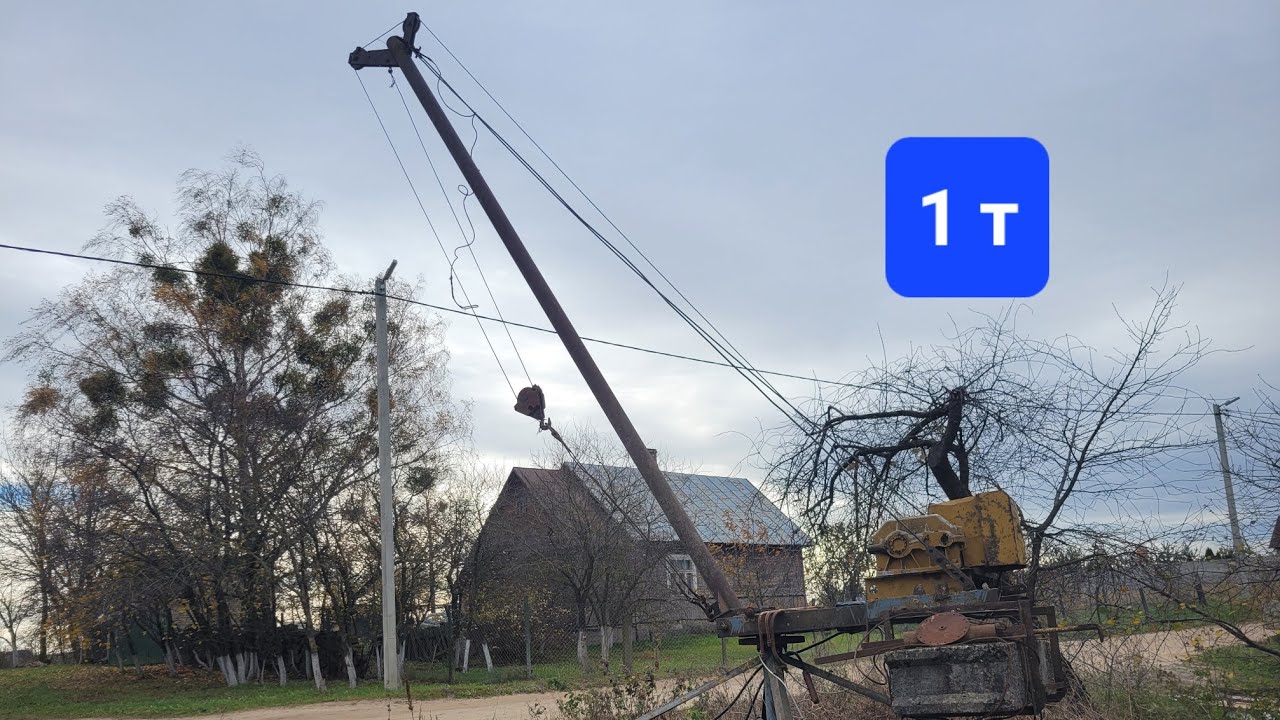Самодельный стационарный кран на основе крана 