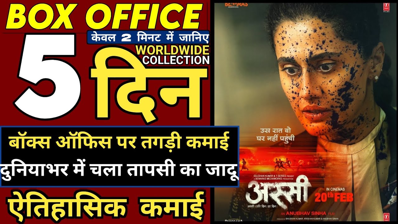 Assi Box Office Collection Day 5 | Assi Hit Ya Flop? | Assi 4th Day Collection, Tapsi Pannu