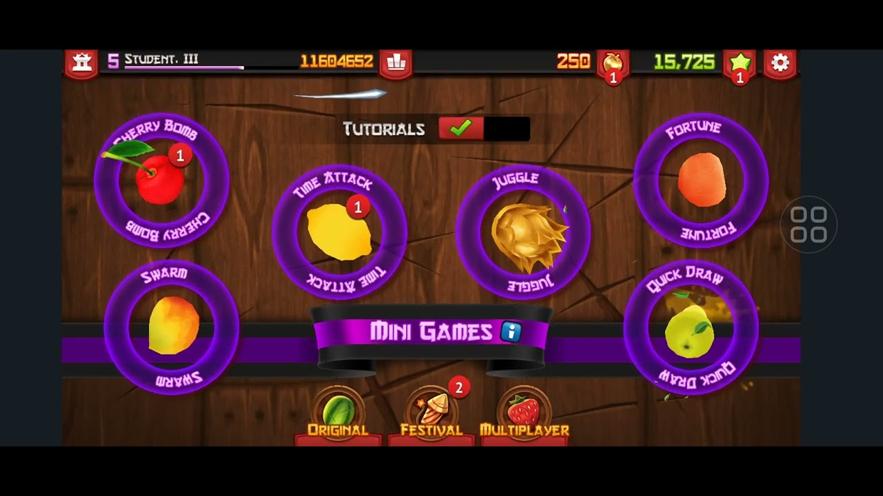 Fruit Ninja Mod 5th Anniversary Crazy Chaos Mod