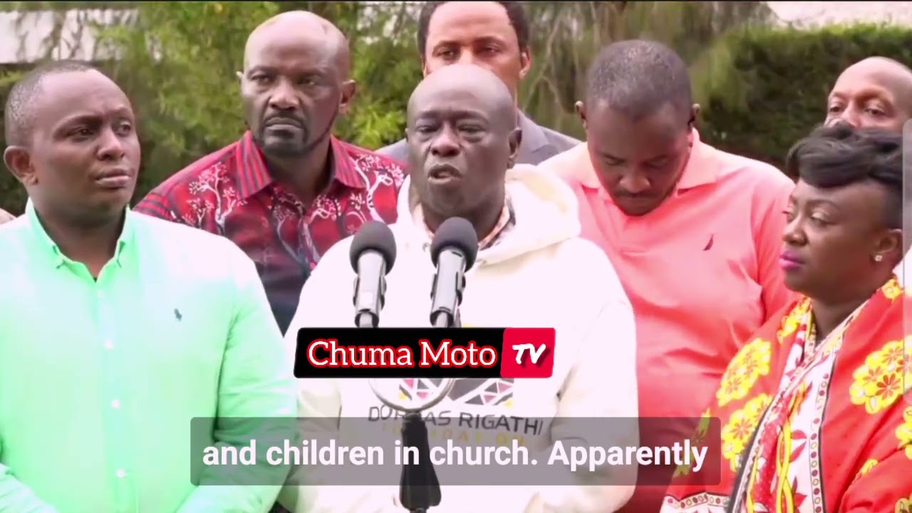 Rigathi Gachagua names the ones who wanted to finish him while in church at Othaya💔🥱🤔