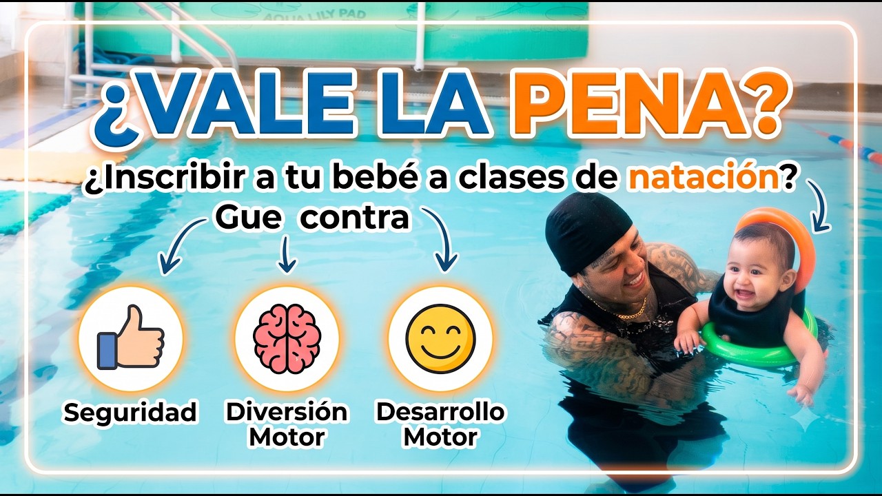 ¿Vale la pena inscribir a tu bebé a clases de natación? Gerardo y Nancy nos comparten su experiencia