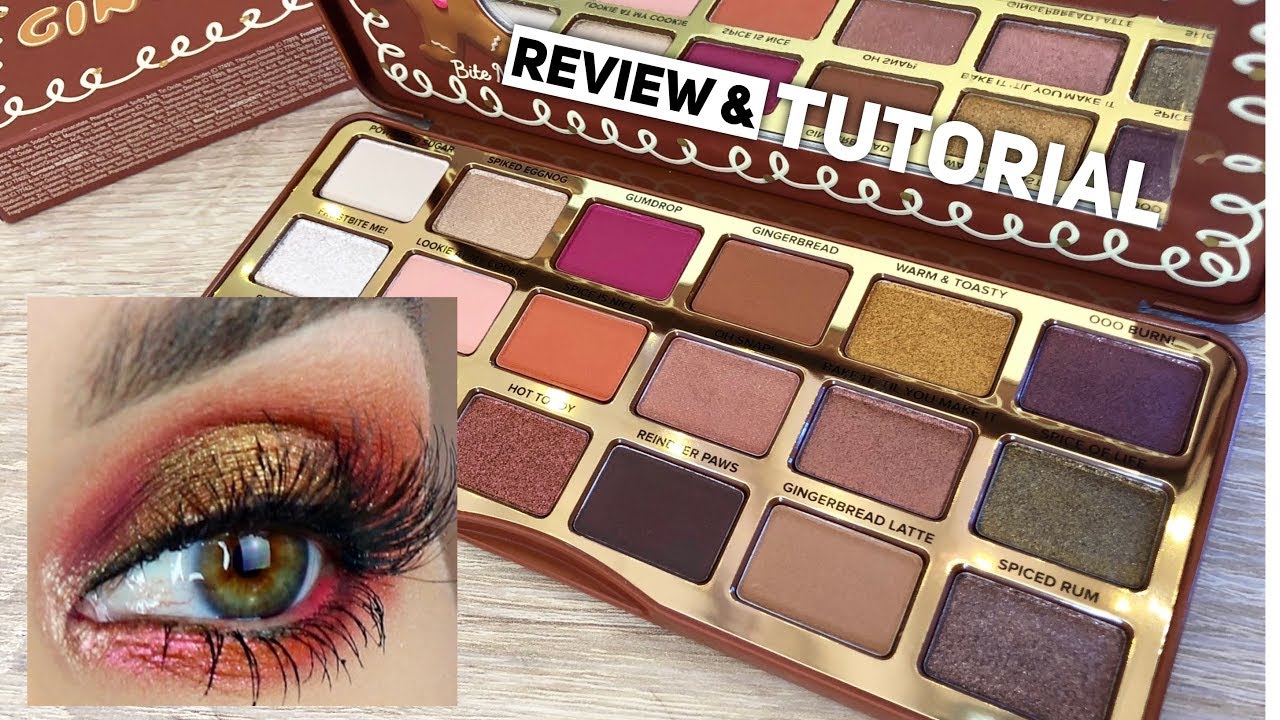 Too Faced Gingerbread Spice Palette Overview & Tutorial