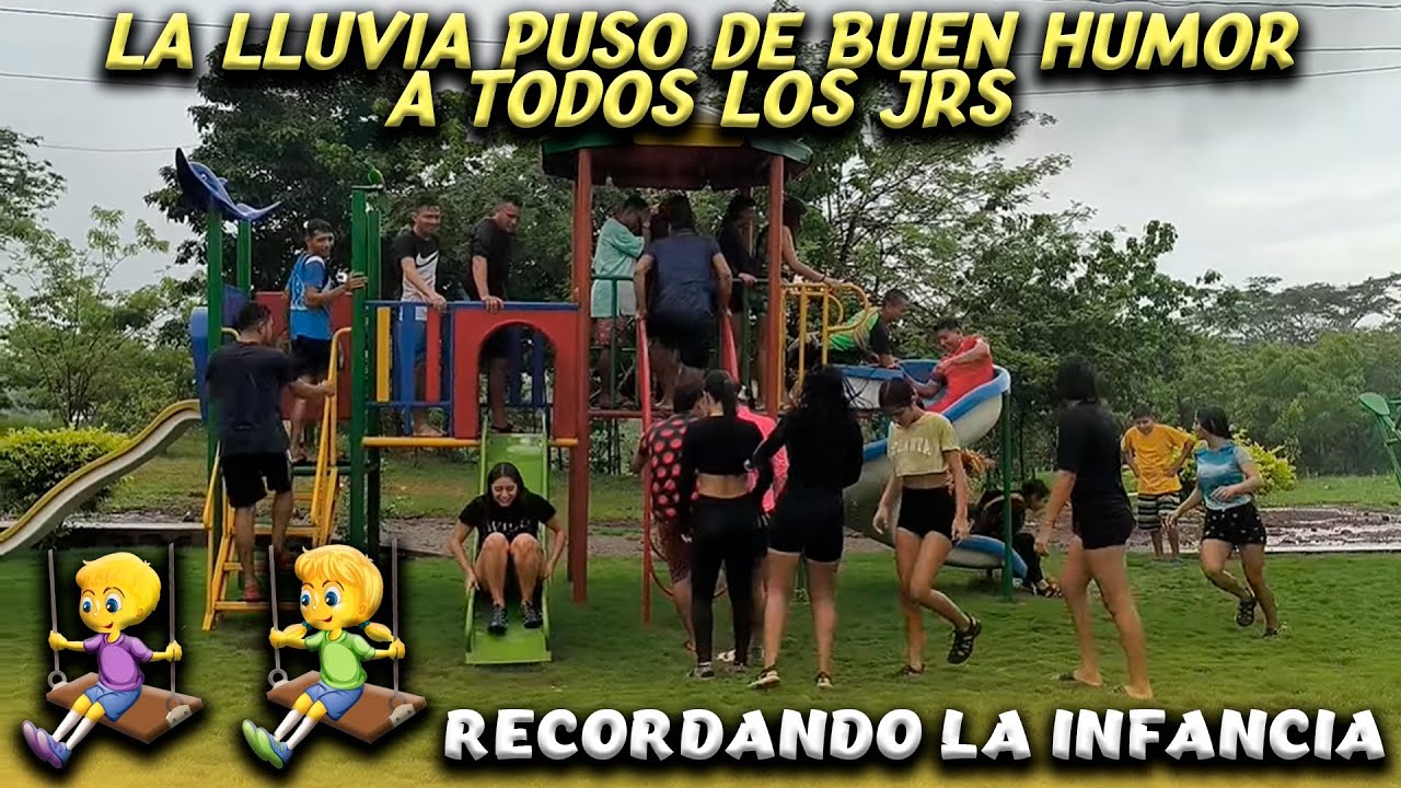 Quienes cantaban QUE LLUEVA, QUE LLUEVA en su infancia? Los Jrs bailaron y jugaron en los columpios.