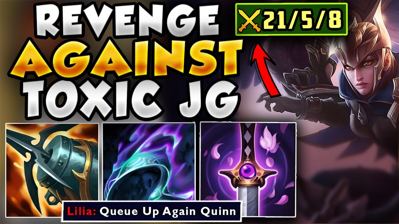 RANK 1 QUINN GETS REVENGE AGAINST TOXIC JG ON ENEMY TEAM! (LOCK IN MODE) - League of Legends