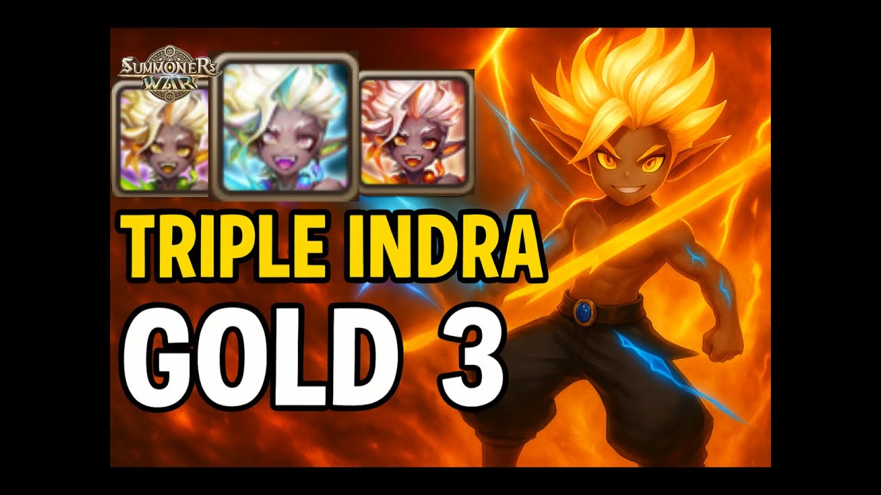 TRIPLE INDRA zerstört Gold 3 🤯⚡ | RTA Offense Summoners War