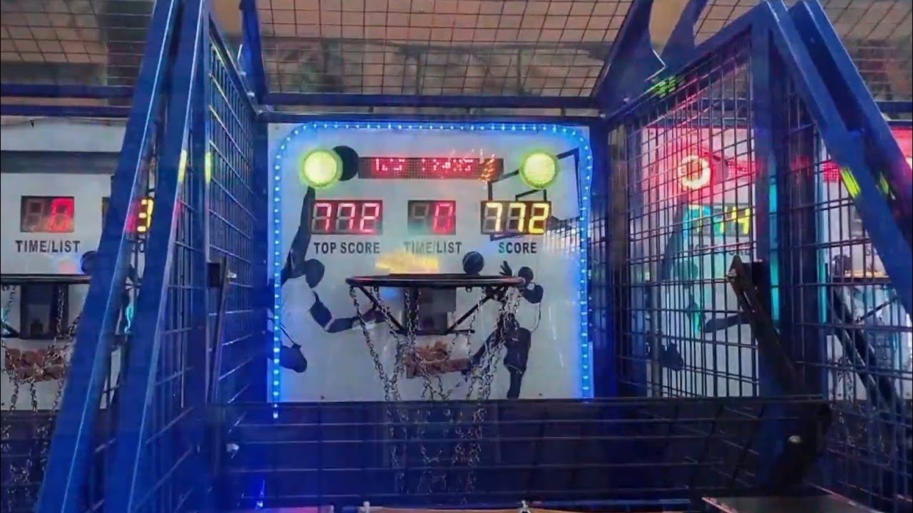 My Best Highscore 2023 at Rock Dinosaur Basketball Arcade at Funworld