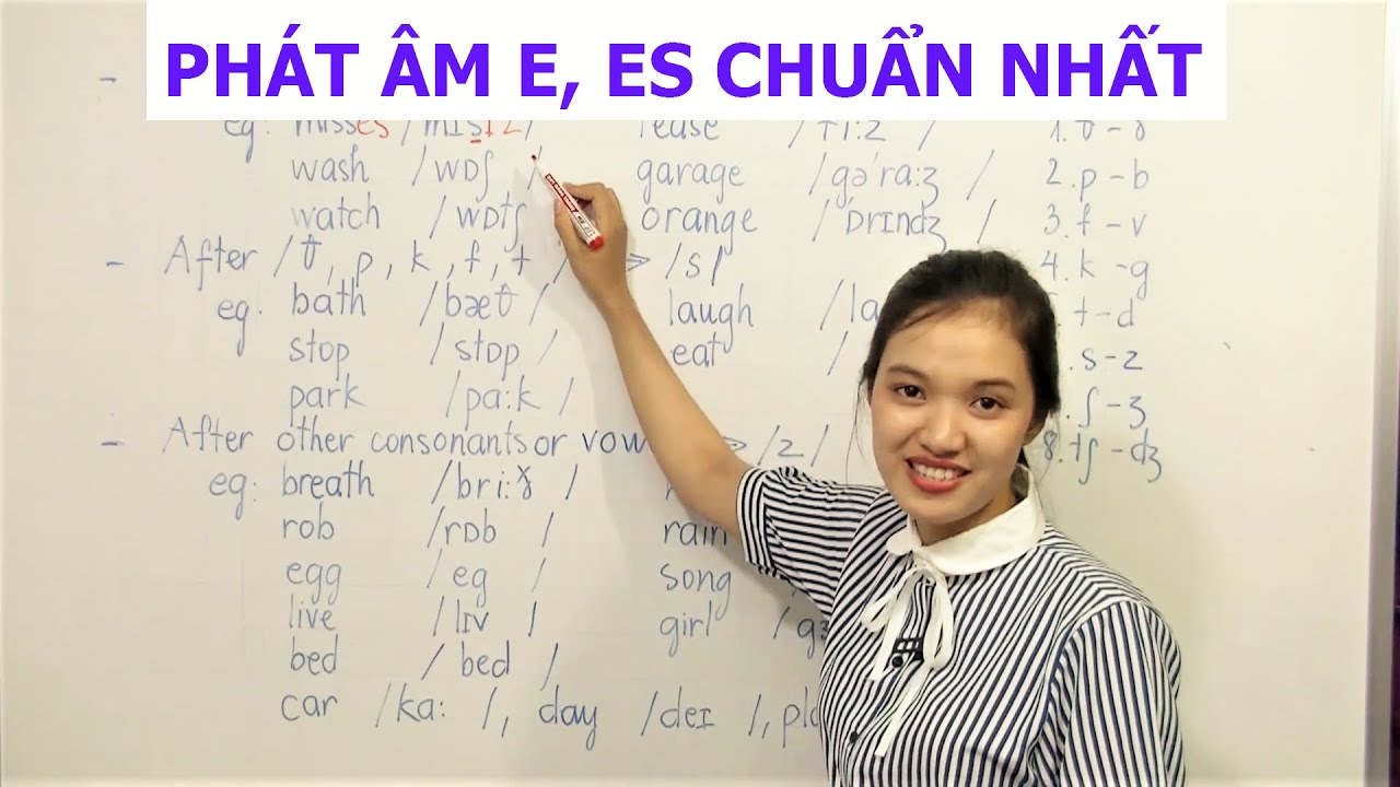 PHÁT ÂM ĐUÔI S, ES TRONG TIẾNG ANH