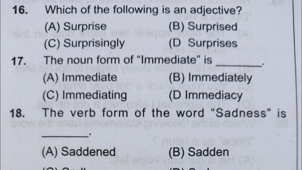 Noun, Pronoun, Adverb, Adjective, Preposition, Verb Vocabulary Mix Question 🔥| OSSSC RI, ARI, AMIN 🎯