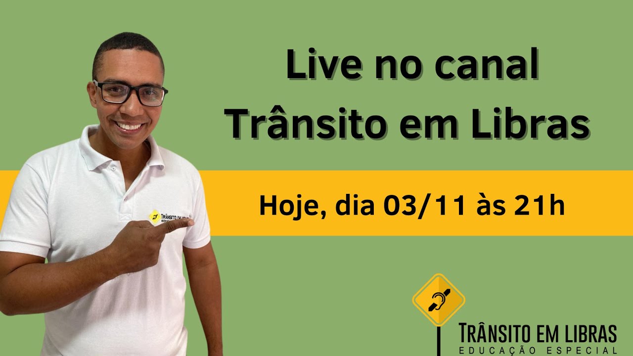 Aula de Legislação de Trânsito para surdos em LIBRAS.