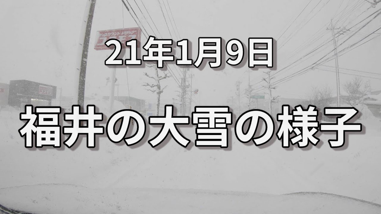 福井県の大雪の様子