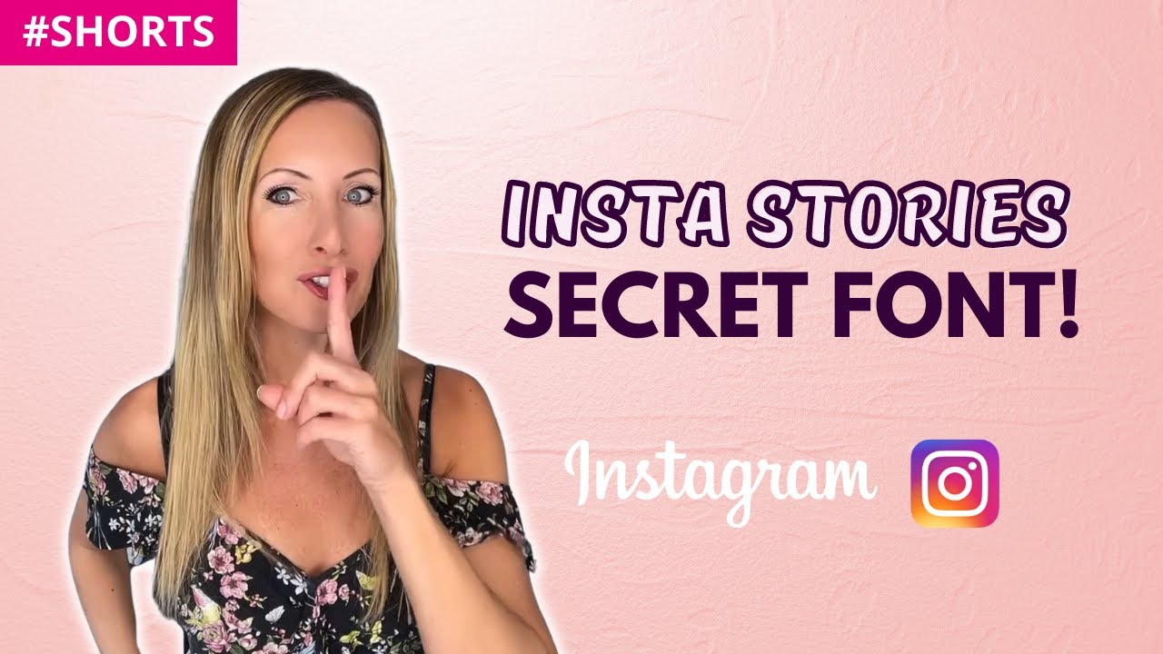 Secret Font in Instagram Stories! #shorts