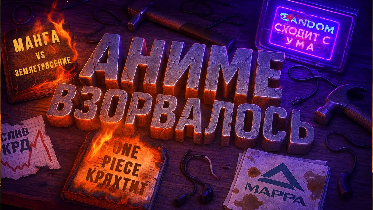 АНИМЕ ВЗОРВАЛОСЬ: Слив КРД, МАНГА vs ЗЕМЛЕТРЯСЕНИЕ, MAPPA плачет, One Piece кряхтит • НОВОСТИ 8