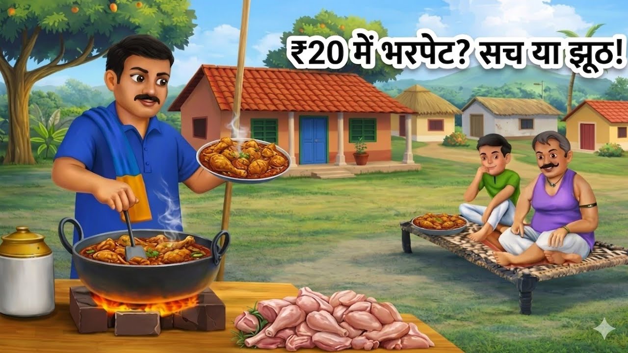 ₹20 में स्पेशल चिकन चावल हिंदी कहानी 