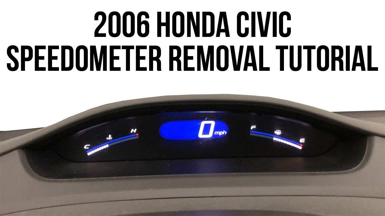 Видео по снятию спидометра Honda Civic 2006 года