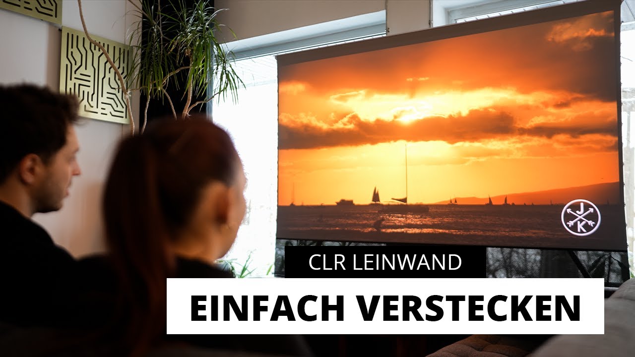 So versteckt Ihr euer Laser TV Heimkino! - CLR HomeCinema Plus UST V2.0 Motorleinwand