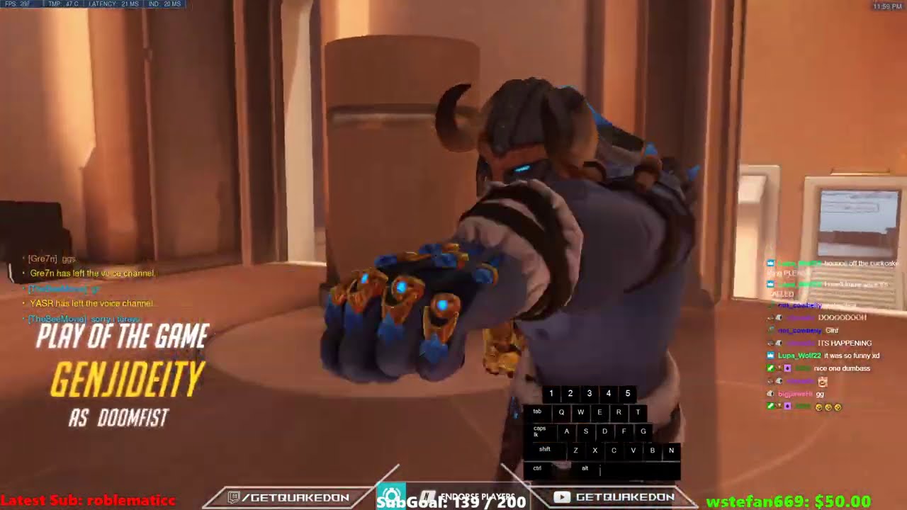 Overwatch Rollout Doomfist God GetQuakedOn Predator Of Oasis -POTG-