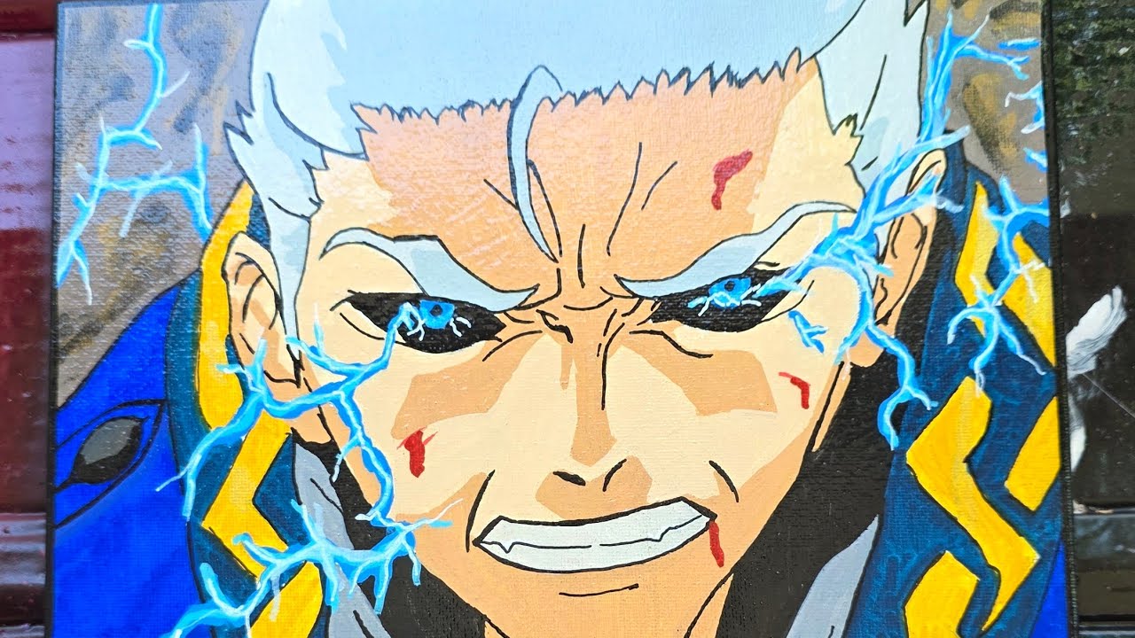 SPARDA&rsquo;S RAGE ⚡ Painting VERGIL from Netflix Devil May Cry #DevilMayCry #NetflixAnime