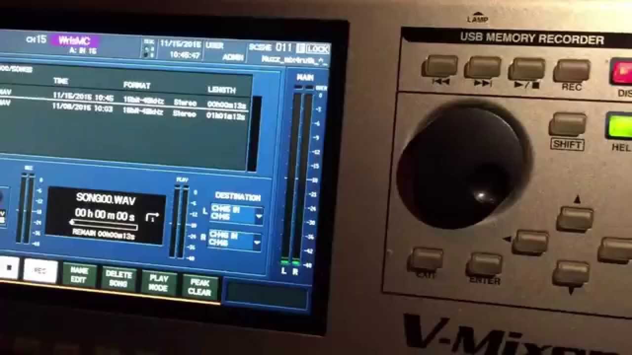 Record to USB on the Roland M-400 Mixing Desk