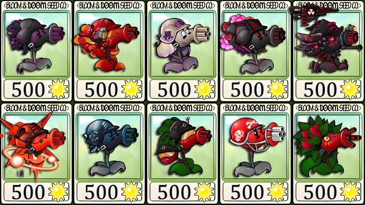 PVZ Fusion 3.3 All Peashooter Plants Showcase!