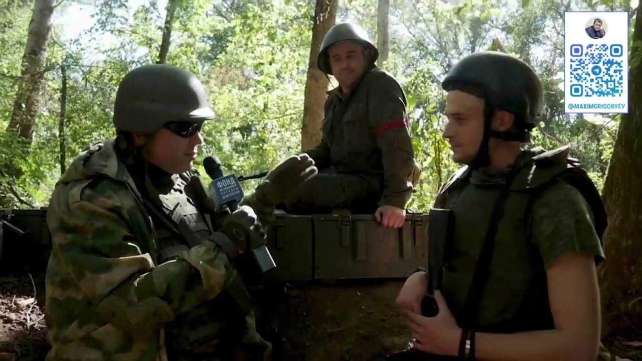Максим Григорьев встретился с ополченцами ЛНР на реке Северский Донецк