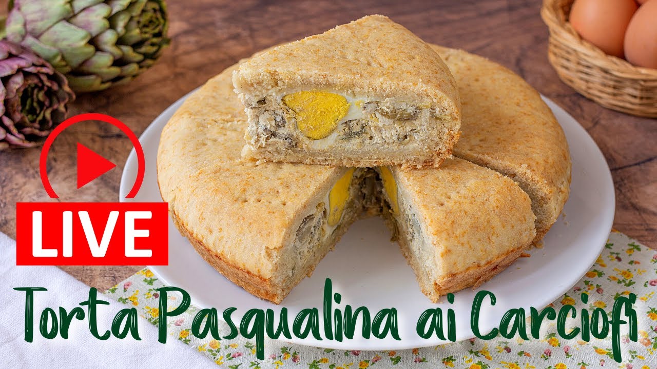 ПАСХАЛЬНЫЙ ТОРТ С АРТИШОКАМИ - Рецепт в прямом эфире с Бенедеттой
