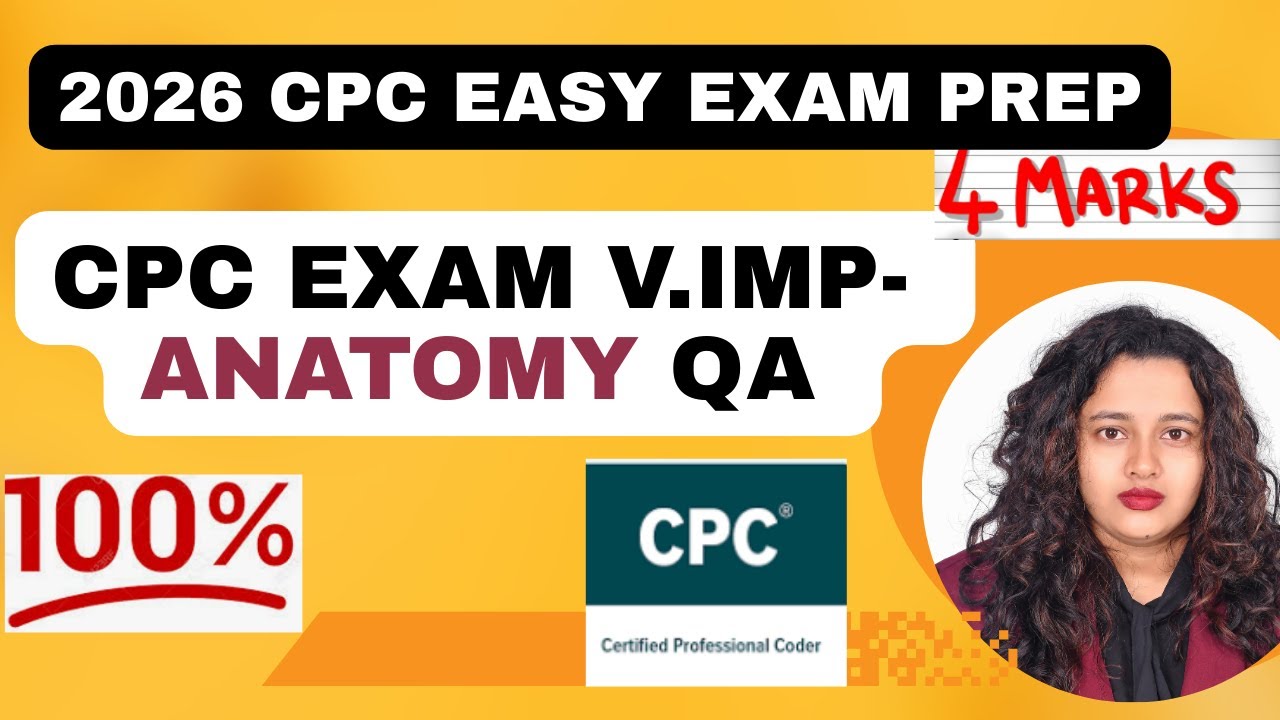 2026 CPC Exam Important Anatomy Questions 