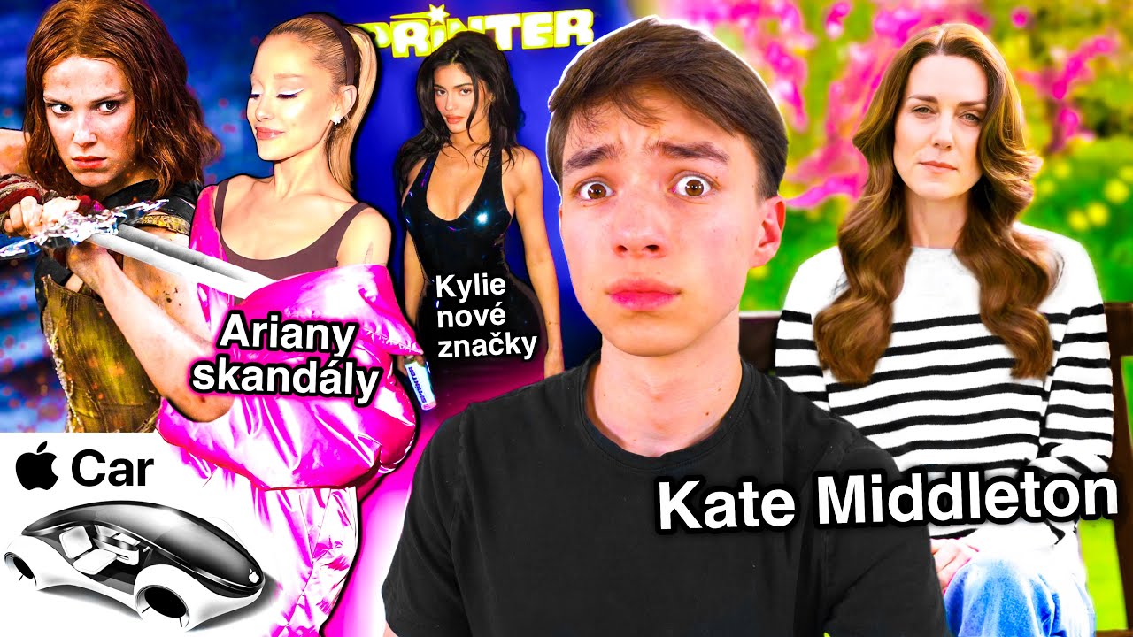 CO SE DĚJE: Kate Middleton, Kardashians, JÁ, Ariany skandály, Kylie, Taylor, North album, Apple Car!
