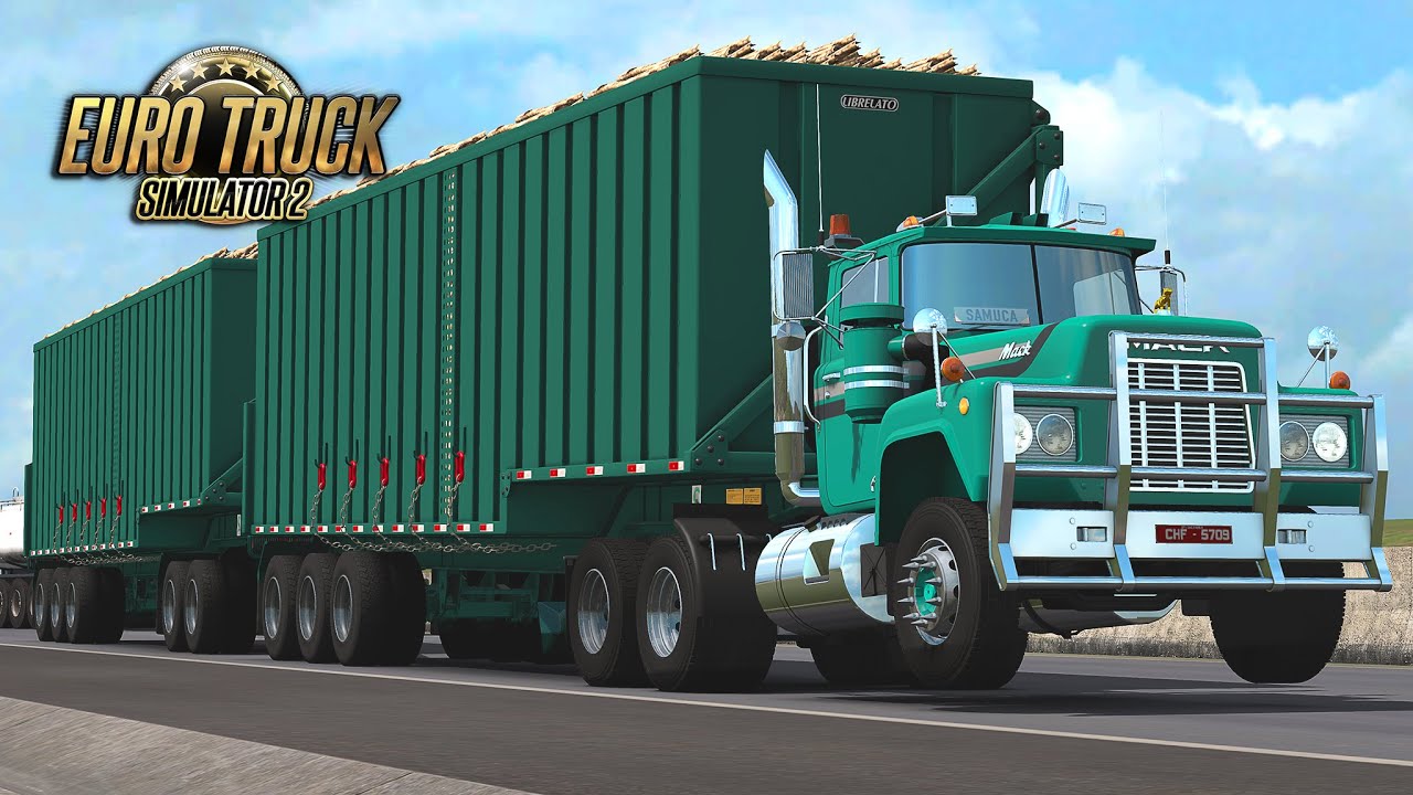 Transportando 80 Toneladas de Cana com o Mack R600 - Euro Truck 2