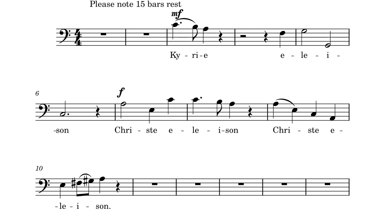 Kyrie BASS-Messe Breve (Gounod) by Charles Gounod