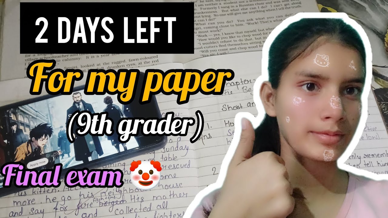 2 days before my exam 🤡 Realistic exam preparation, study vlog ✨