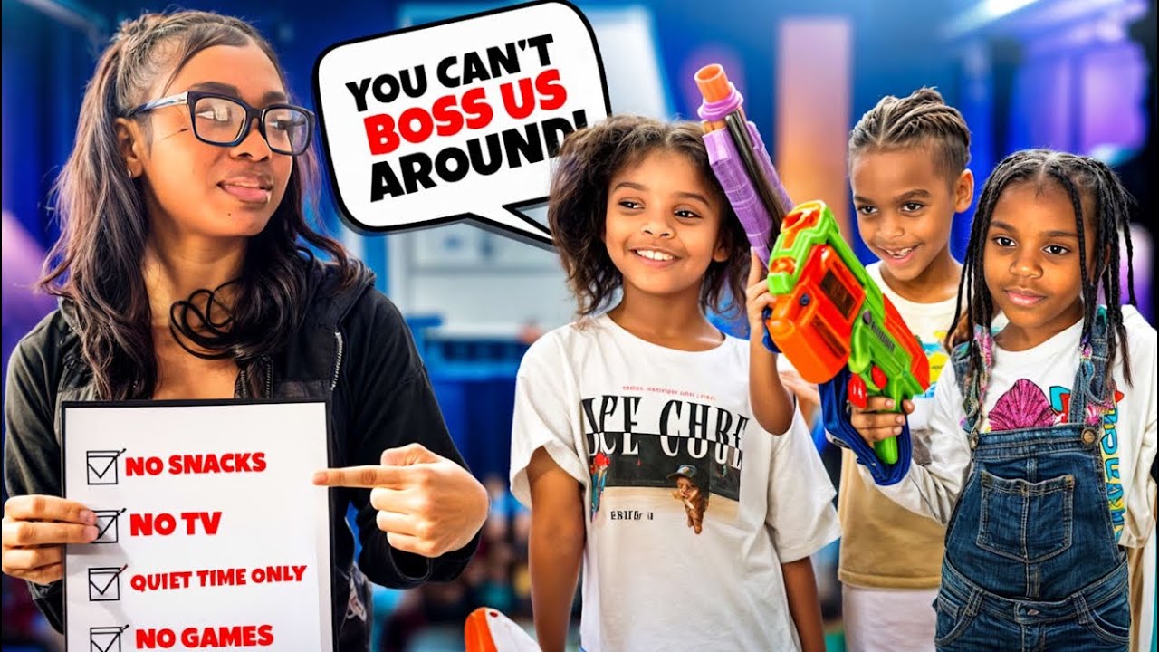 Mean BABYSITTER watches kids! What happens next is SHOCKING!