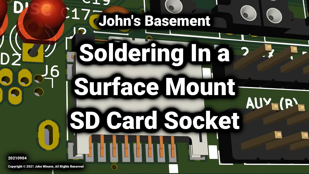 Soldering a Surface Mount SD Socket (Onto a Retro Z80 Board)