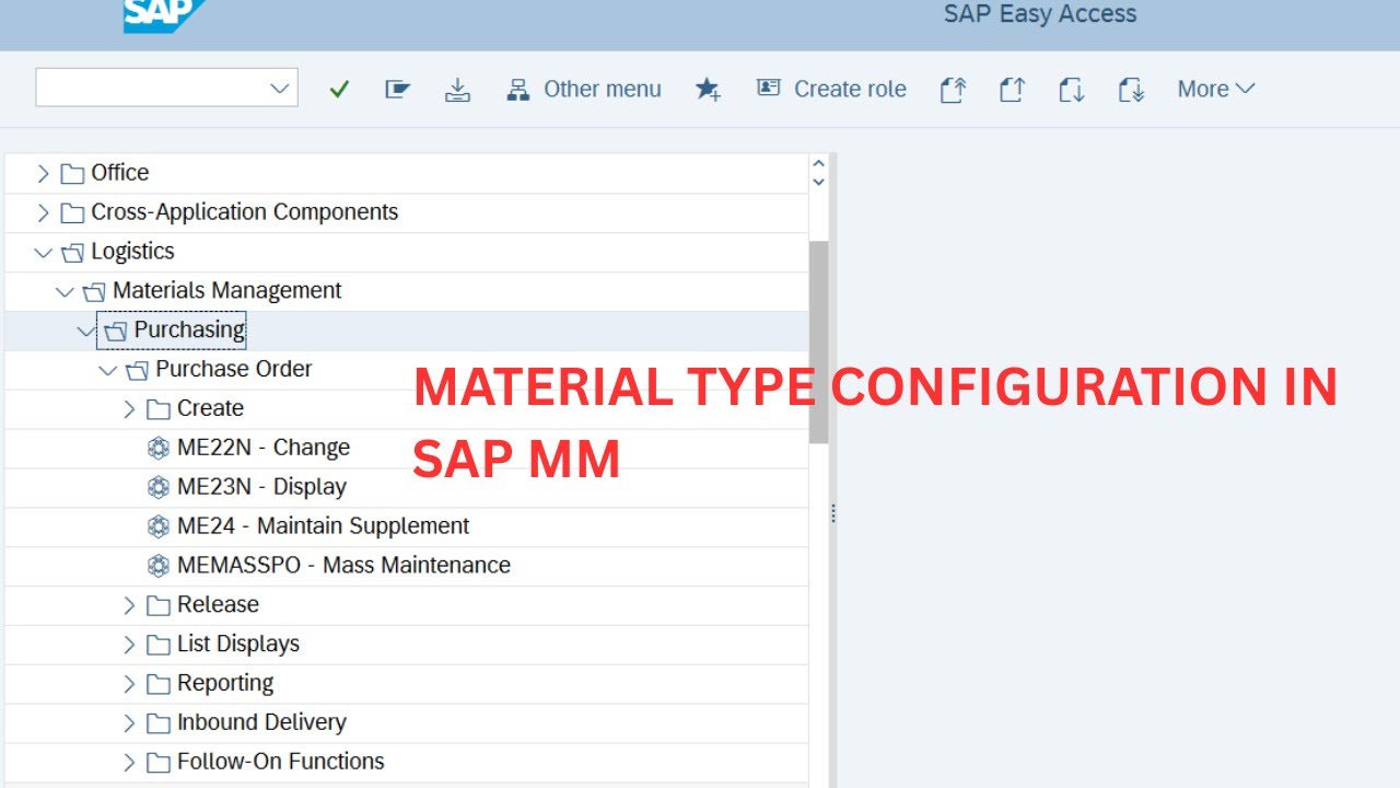 13-SAP MM/MATERIAL TYPE CONFIGURATION IN SAP MM/SAP MM CONFIGURATION