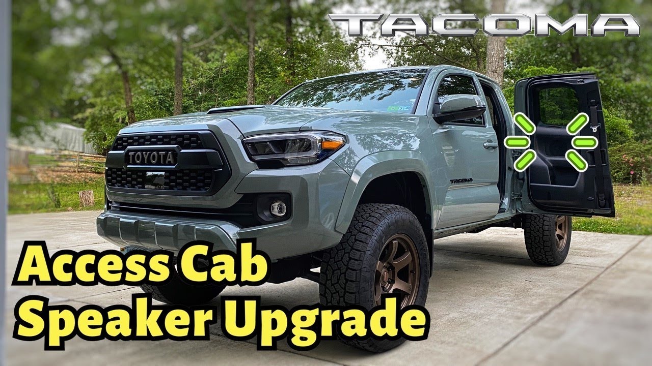 Toyota Tacoma Rear Access Cab Speaker Upgrade (2016-2023)