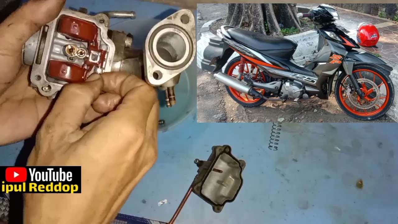 SERVICE SHOGUN FL TPS DAN KARBURATOR | restorasi shogun sp