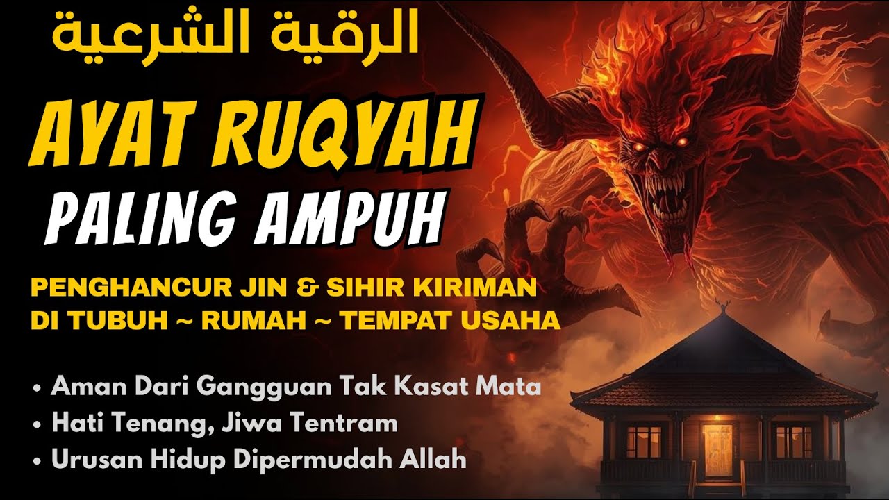 Ayat Ruqyah Ampuh‼️ Ruqyah Rumah Dan Diri Sendiri Pengusir Jin Dan Setan, Penenang Hati & Fikiran
